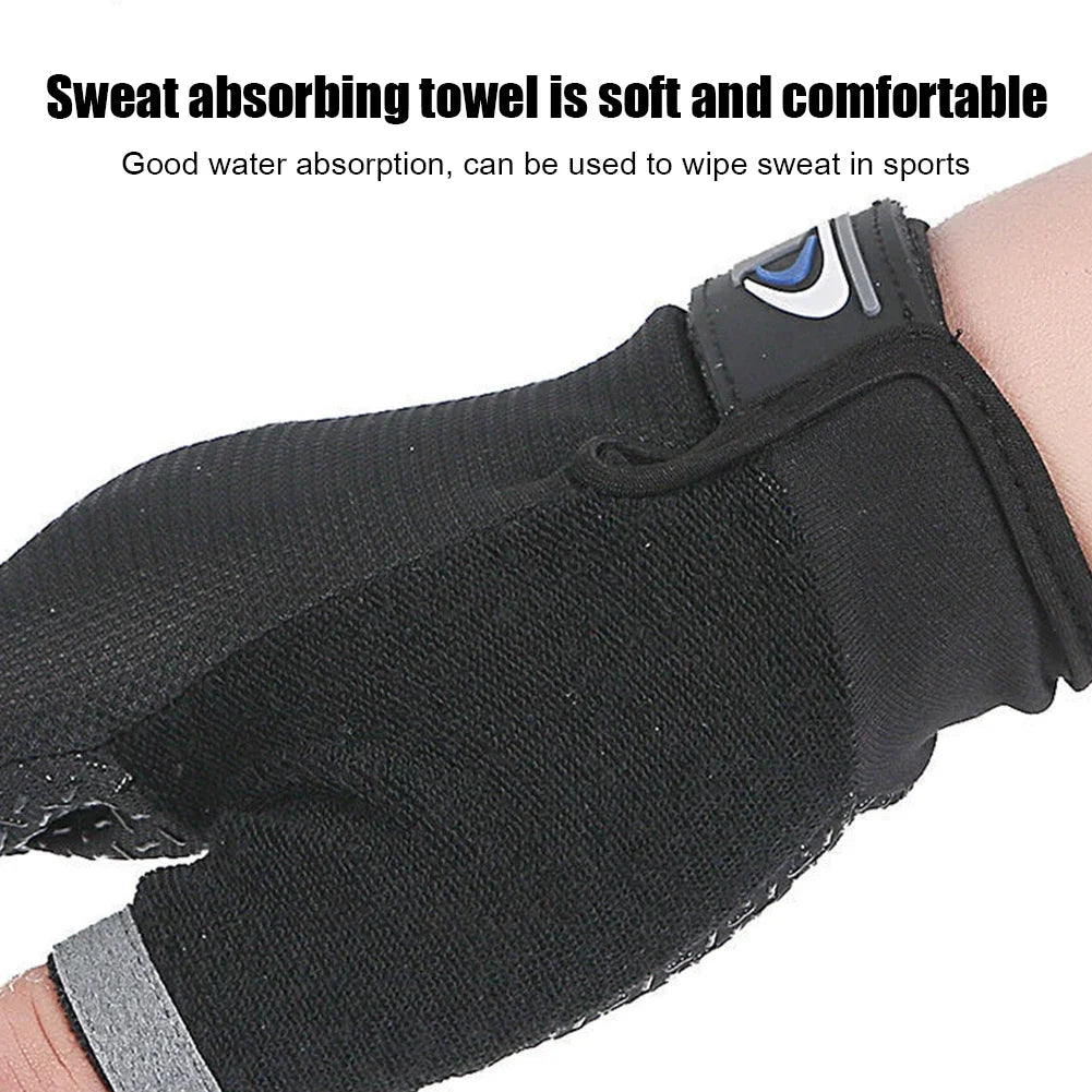 1Pair Fishing Gloves Anti-slip Breathable Two Finger Cut Sport Cycling Fishing Mitten Men Women Fashion Gloves Sport Equipment